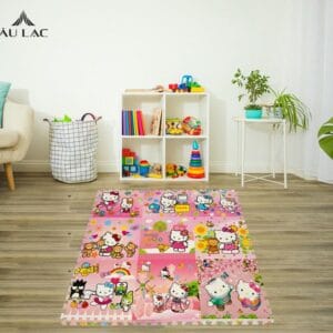 Thảm Xốp Ghép Tranh Ngộ Nghĩnh 42x42cm – 10mm Hello KittyThảm Xốp Ghép Tranh Ngộ Nghĩnh 42x42cm – 10mm Hello Kitty