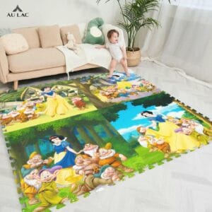 Thảm Xốp Ghép Tranh Bạch Tuyết Và 7 Chú Lùn 60x60x10mmThảm Xốp Ghép Tranh Bạch Tuyết Và 7 Chú Lùn