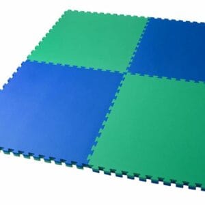 Thảm Tập Gym 1x1mx3cm Xanh Dương – Xanh Cốm 2 MặtThảm Thể Thao - Vo Thuat- Gym âu Lạc 11